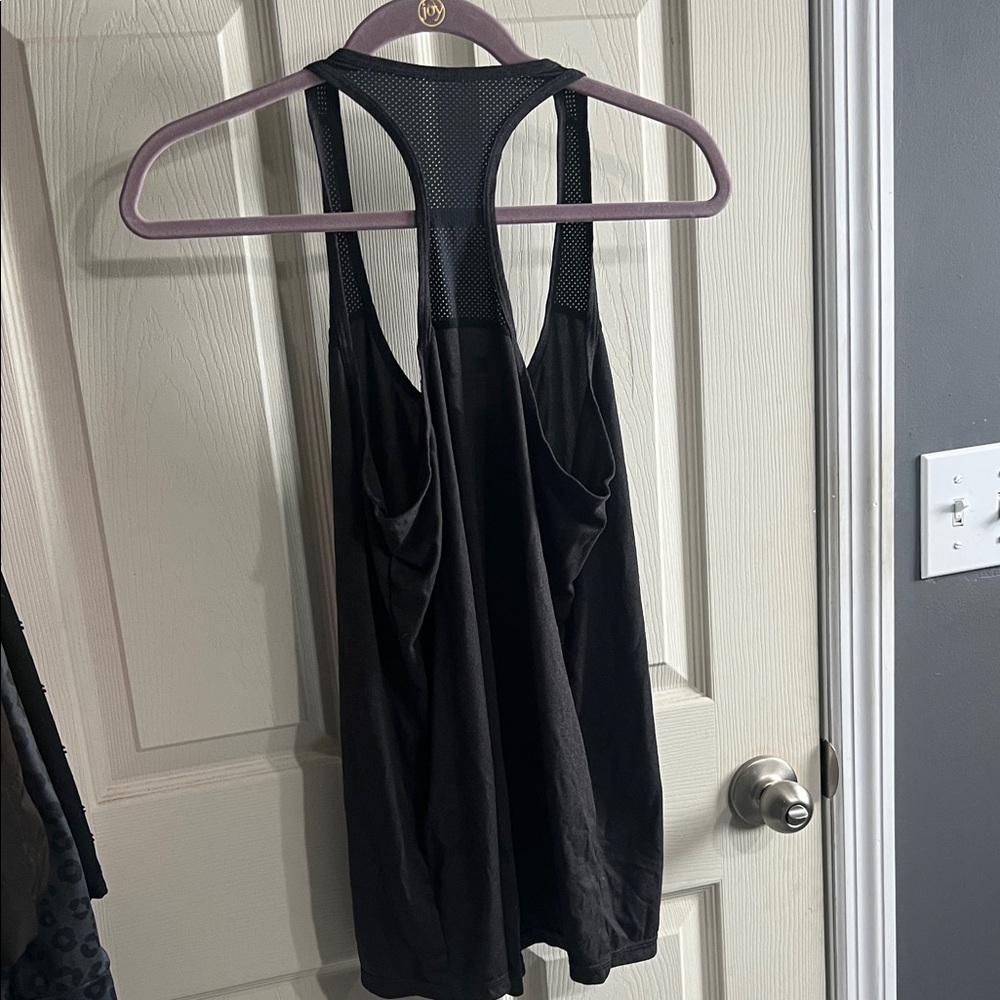 Xersion Women's Black Mesh Racerback Tank Top - Picture 3 of 3